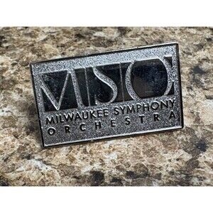 Silver Tone Milwaukee Symphony Orchestra Lapel Pin Brooch